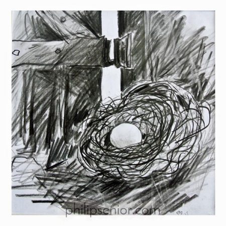 Contemporary art. Nature drawings by expressionist artist Philip Senior