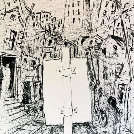 Contemporary art. Meaningful art, social and political art, humanism art by Australian artist Philip Senior