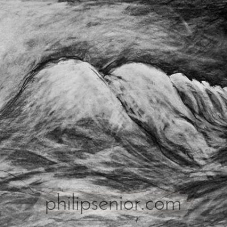 Contemporary art. Australian landscape art by Australian painter and expressionist artist Philip Senior