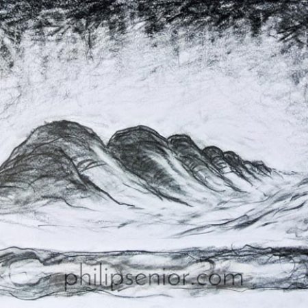 Contemporary art. Australian landscape art by Australian painter and expressionist artist Philip Senior